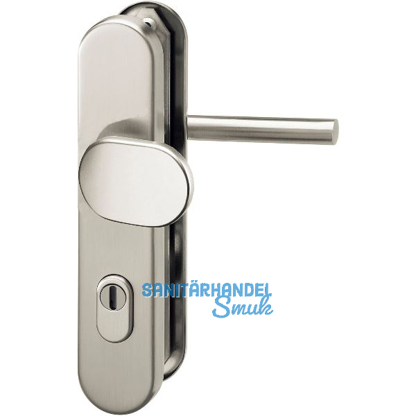 GRUNDMANN Sicherheits-Wechselgarnitur 2552 L-Form,KZS,8,5 mm,RC2,Edelstahl matt