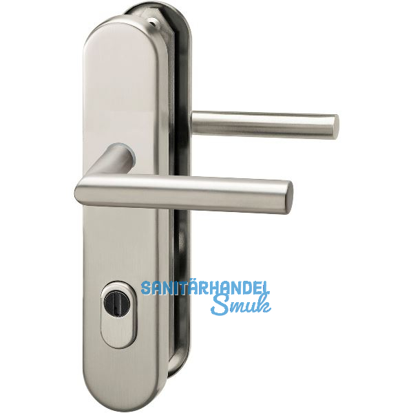 GRUNDMANN Sicherheits-Dr�ckergarnitur 2552 L-Form,KZS, 8,5 mm,RC2,Edelstahl matt