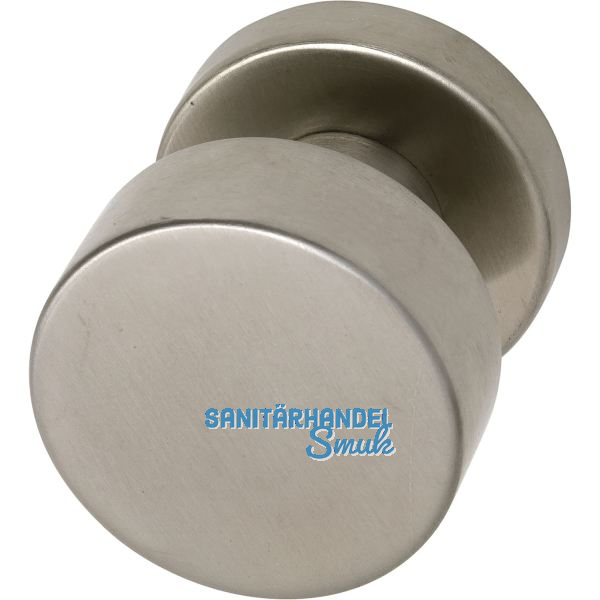 MARCHESI T�rknopf Flachform - auf Rosette �50, fest auf Rosette 50x11, Edelstahl