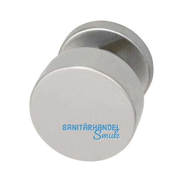 MARCHESI T�rknopf Flachform - auf Rosette �50, fest auf Rosette 50x7, Edelstahl