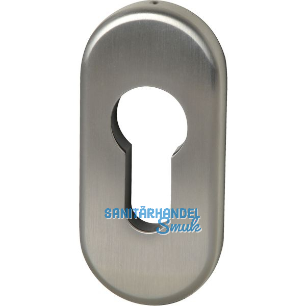 FSB Zylinderrosette 17 1757 oval, 32,5 x 70 x 7 mm, Edelstahl matt