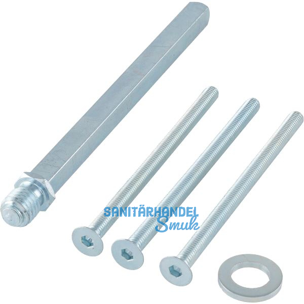 GRUNDMANN SH-Befestigungsset, Wechselstift u. Schrauben,TS 38-42,Stahl verzinkt