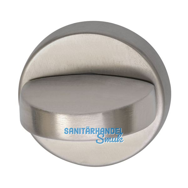 WC - Rosette � 50 mm, m. Anschraubtr�ger"U" u. Drehknopf, Edelstahl matt