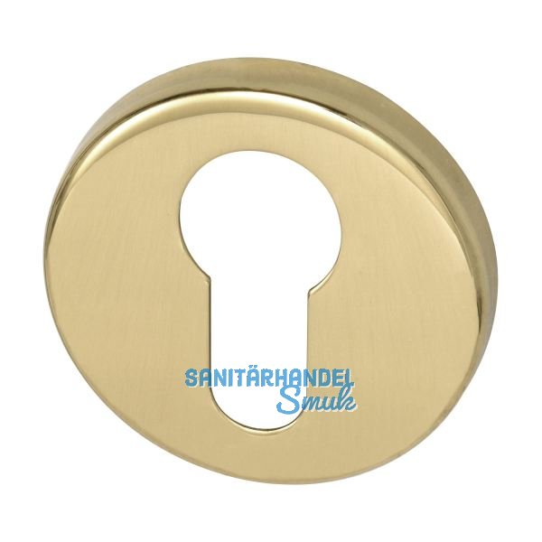 MARCHESI Zylinderrosette PZ, � 50 mm, Messing poliert schutzlackiert, verdeckt