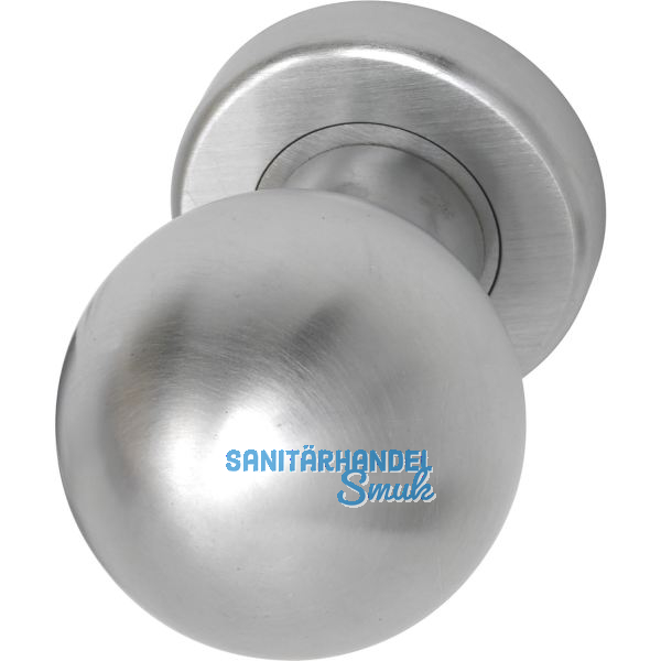 MARCHESI FH T�rknopf Kugelform - auf Rosette� 50 mm fest, Messing VM.
