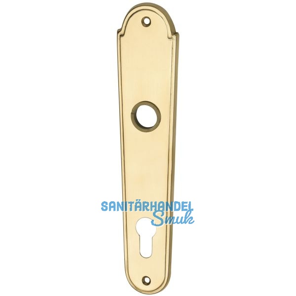 MARCHESI Langschild L�FFELFORM/POSTHORN - PZ 88, Messing poliert