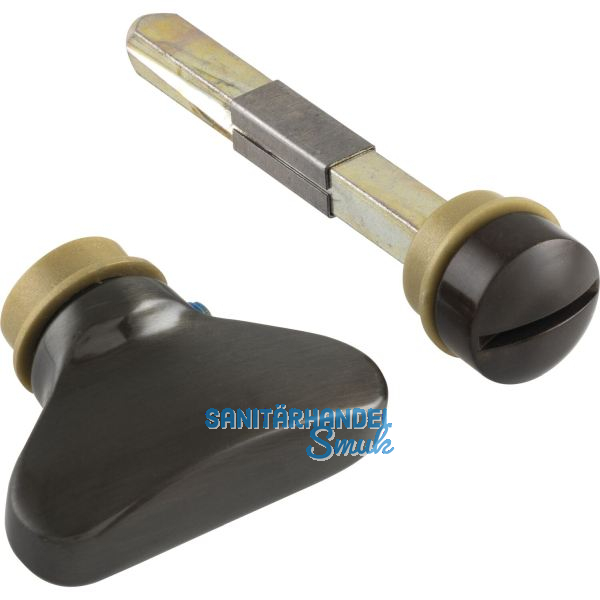 MARCHESI WC Sperrgarnitur, Messing patiniert schutzlackiert