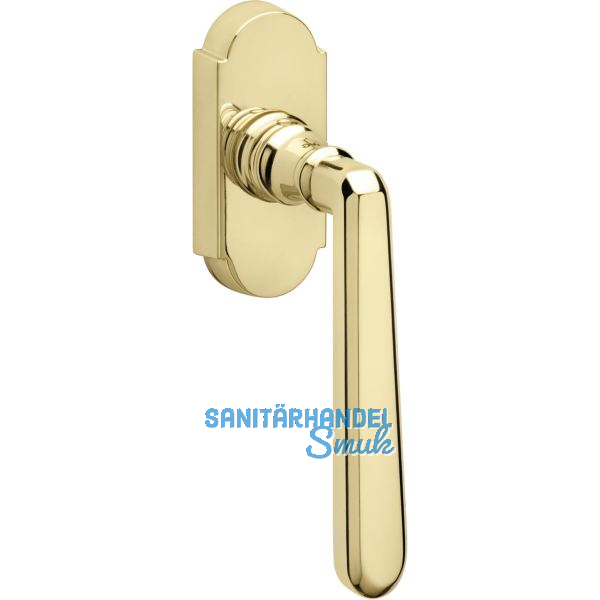 GRUNDMANN Fenstergriff ALT - WIEN 904HA, VK 7x35, m Rast., Messing poliert