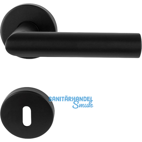 MARCHESI Dr�ckergarnitur GEHRUNG BB, mit St�tznocken, Edelstahl schwarz matt