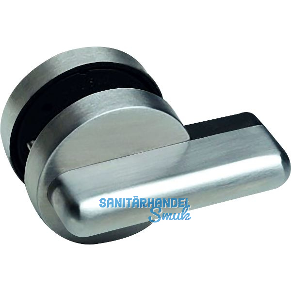 Trennwandverriegelung mit �berwurfriegel, rot gr�n Anzeige, Edelstahl