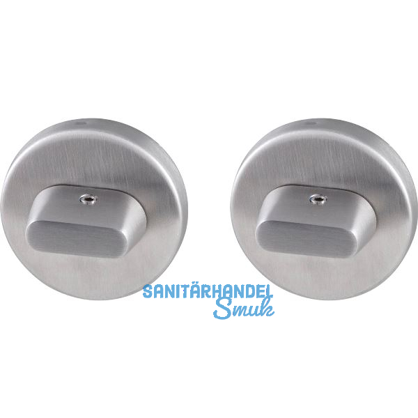 MARCHESI WC-Rosette beiseitig mit Drehknopf, Edelstahl matt