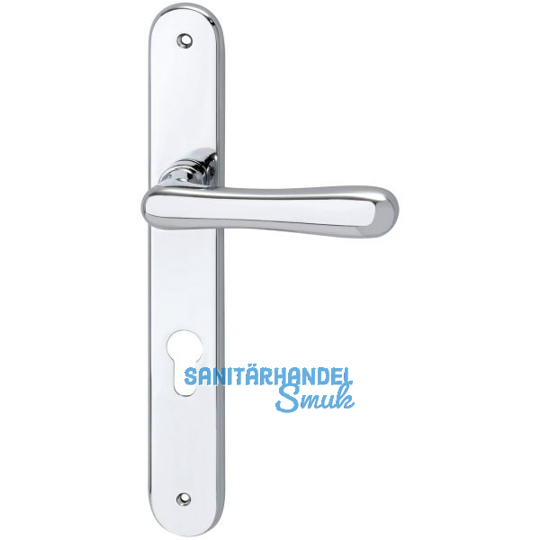 Haust�rdr�ckergt. ELEGANT 22 - auf Langschild PZ88, Messing verchromt