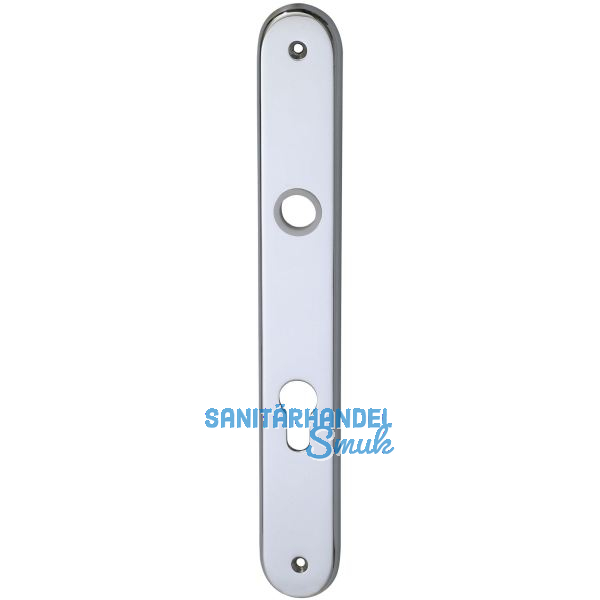 Haust�r - Langschild ELEGANT 22, PZ88, Ansatz 16 mm, Messing verchr