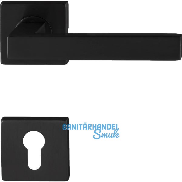 MARCHESI Dr�ckergarnitur CHIA PZ, mit St�tznocken, Edelstahl schwarz matt