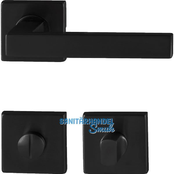 MARCHESI Dr�ckergarnitur CHIA WC, mit St�tznocken, Edelstahl schwarz matt