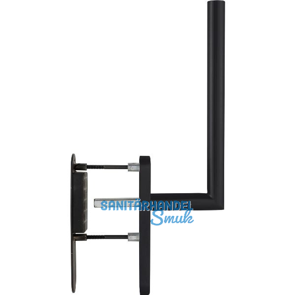 MARCHESI Hebeschiebegarnitur GEHRUNG mit Muschelgriff, Edelstahl schwarz matt