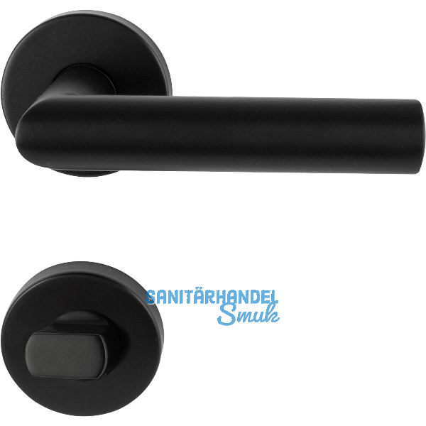 MARCHESI Dr�ckergarnitur GEHRUNG WC, ohne St�tznocken, Edelstahl schwarz matt