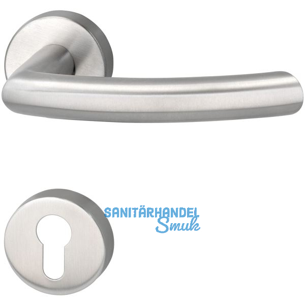 MARCHESI Dr�ckergarnitur ARC - auf Rosette PZ, 38 - 45, Edelstahl matt