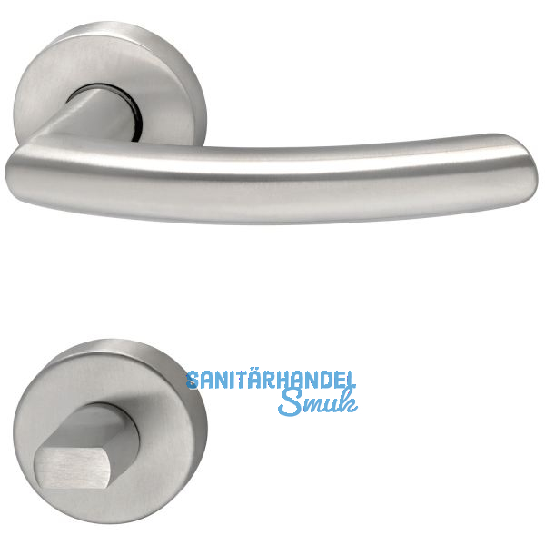 MARCHESI Dr�ckergarnitur ARC - auf Rosette WC, 38 - 45, Edelstahl matt