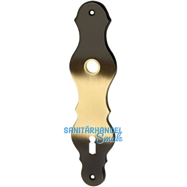 MARCHESI Langschild L�FFELFORM, BB 90, Messing patiniert