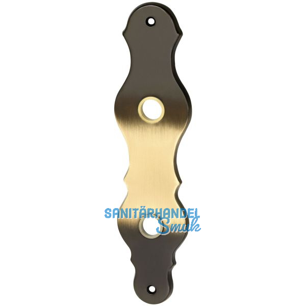 MARCHESI Langschild L�FFELFORM - WC 90, Messing patiniert