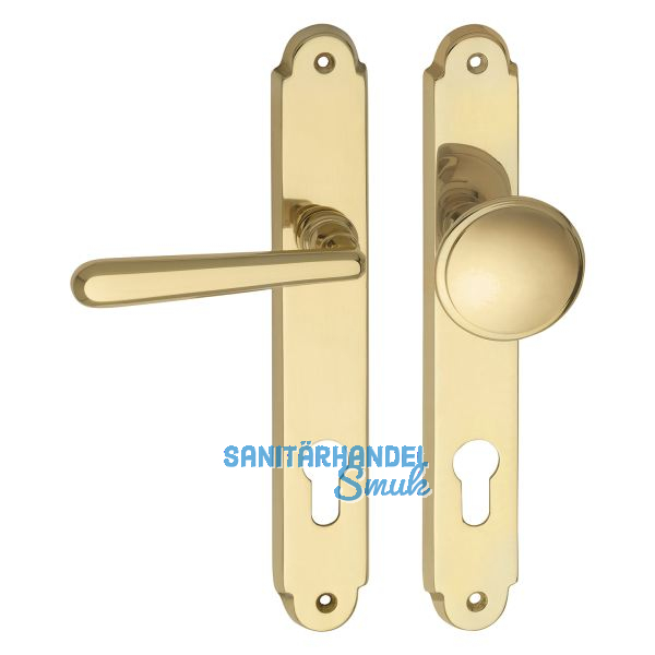 MARCHESI FH Wechselgarnitur ALT-WIEN - auf Schild PZ88, links, Messing poliert