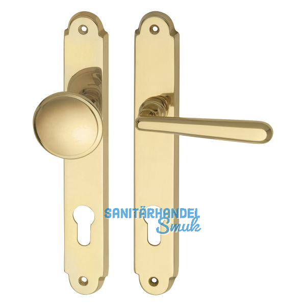 MARCHESI Wechselgarnitur ALT-WIEN - auf Schild PZ88, rechts, Messing poliert