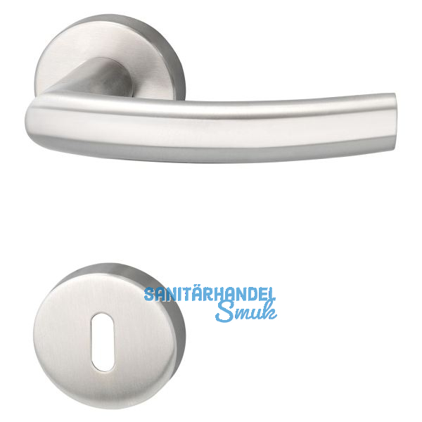 MARCHESI Dr�ckergarnitur RIGA - auf Rosette BB, 38 - 45, Edelstahl matt