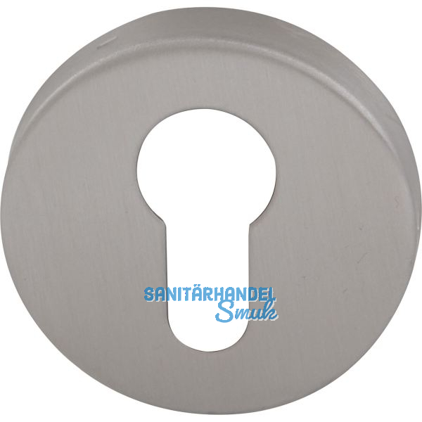 Zylinderrosette PZ - FH, KL 4, � 52 x 10 mm, Edelstahl