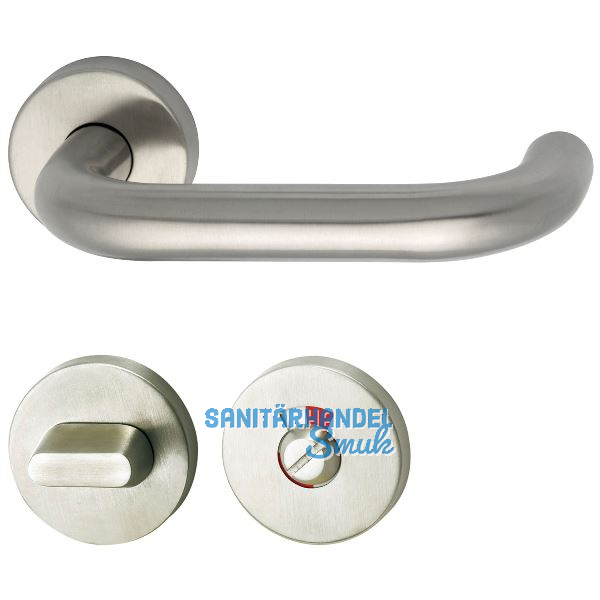 MARCHESI Dr�ckergarnitur HARMONIE - auf Rosette WC, 38 - 45, Edelstahl, rot wei�