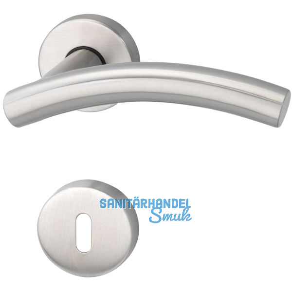 MARCHESI Dr�ckergarnitur MOSKAU - auf Rosette BB, 38 - 45, Edelstahl matt