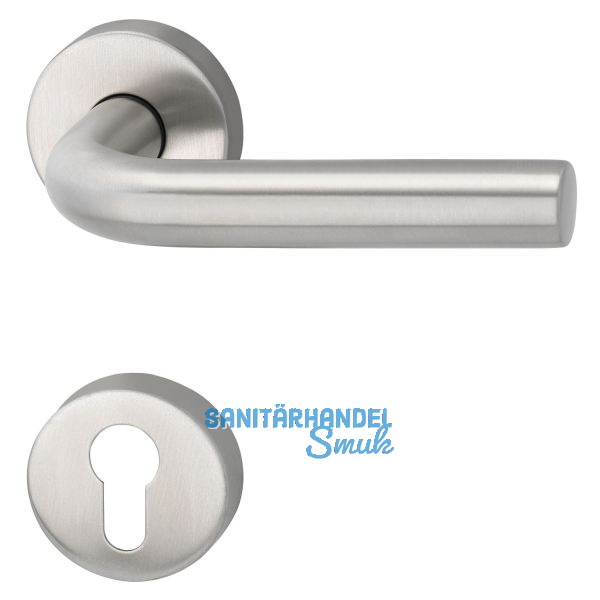 MARCHESI Dr�ckergarnitur HORIZONT - auf Rosette PZ, 38 - 45, Edelstahl matt