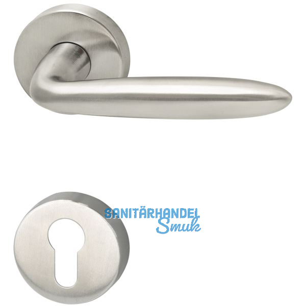 MARCHESI Dr�ckergarnitur VERONESE - auf Rosette PZ, 38 - 45, Edelstahl matt