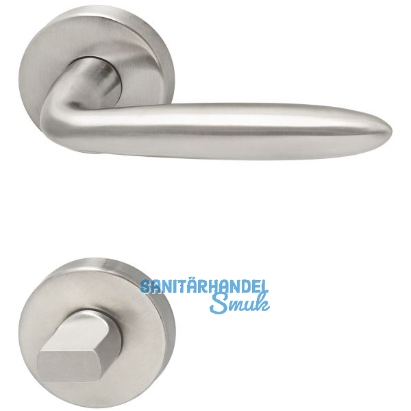 MARCHESI Dr�ckergarnitur VERONESE - auf Rosette WC, 38 - 45, Edelstahl matt