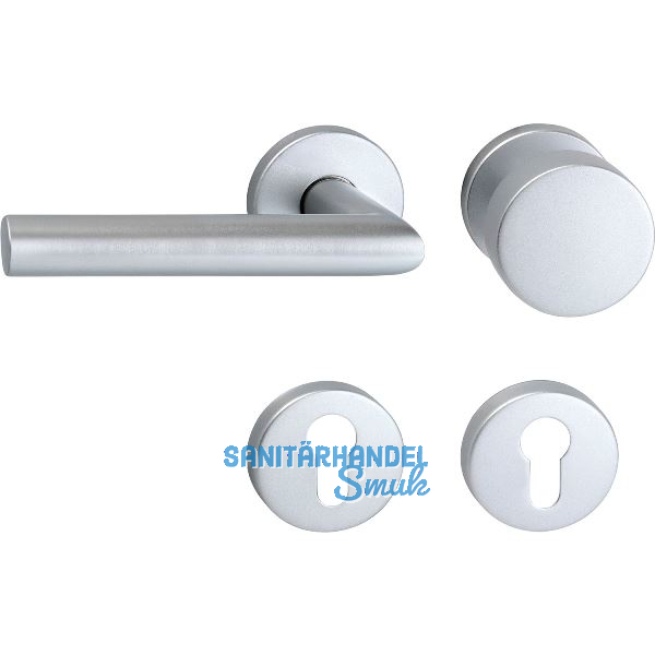 FH-Wechselgarnitur GEHRUNG - auf Rosette PZ, VK 8/8,5, 38 - 45, Edst. matt, L