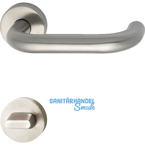 FH-Dr�ckergarnitur HARMONIE - auf Rosette WC, 38 - 45, Edelstahl matt