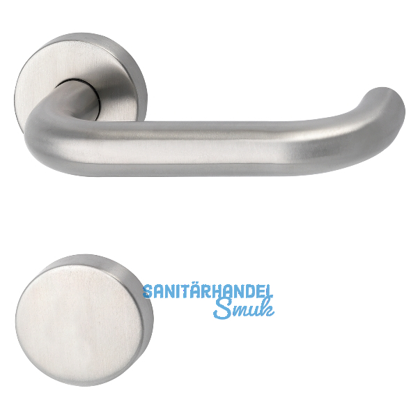 FH-Dr�ckergarnitur HARMONIE mit Blindrosetten BL, 38 - 45, Edelstahl matt