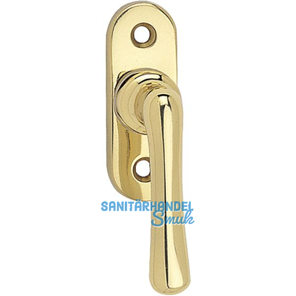 MARCHESI Fenstergriff ELEGANT - sichtbar geschraubt, 22 x 65, Messing poliert