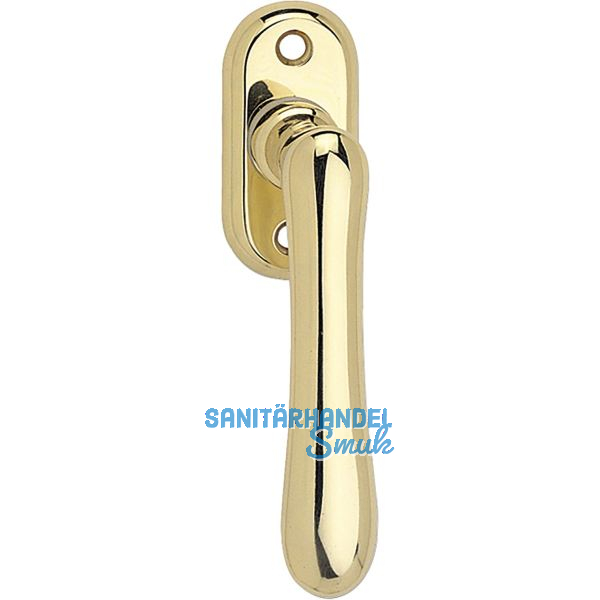 MARCHESI Fenstergriff ELEGANT - sichtbar geschraubt, 32 x 65, Messing poliert