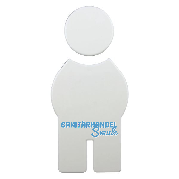 Symbol Mann selbstklebend, 71,5 x 150 mm, Nylon reinwei�