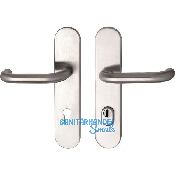 GRUNDMANN Sicherheits-Dr�ckergarnitur 1752 U-Form, KZS, RC2, Edelstahl matt