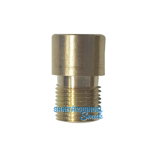 T�rgucker-Verl�ngerung um 10 mm, f. T�rgucker � 12 mm, Messing blank