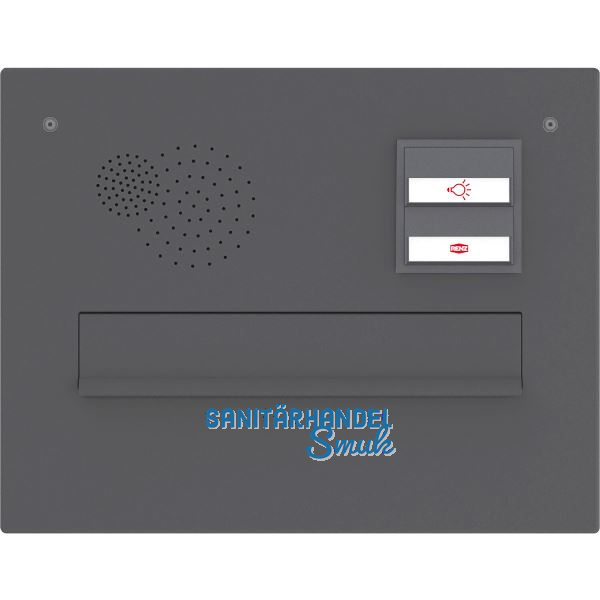 RENZ Frontplatte eckig, 360 x 280 mm, Stahl anthrazitgrau RAL 7016