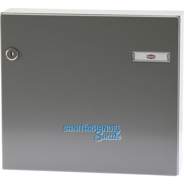 RENZ T�r-Durchwurfbriefkasten SERIE 17, 370 x 330 x 100 mm, Stahl RAL 9007