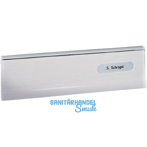 RENZ Einwurfklappe zu T�r-Durchwurfbriefkasten, 260 x 82 mm, silber eloxiert