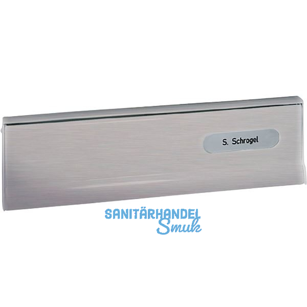 RENZ Einwurfklappe zu T�r-Durchwurfbriefkasten, 260 x 82 mm, Edelstahl