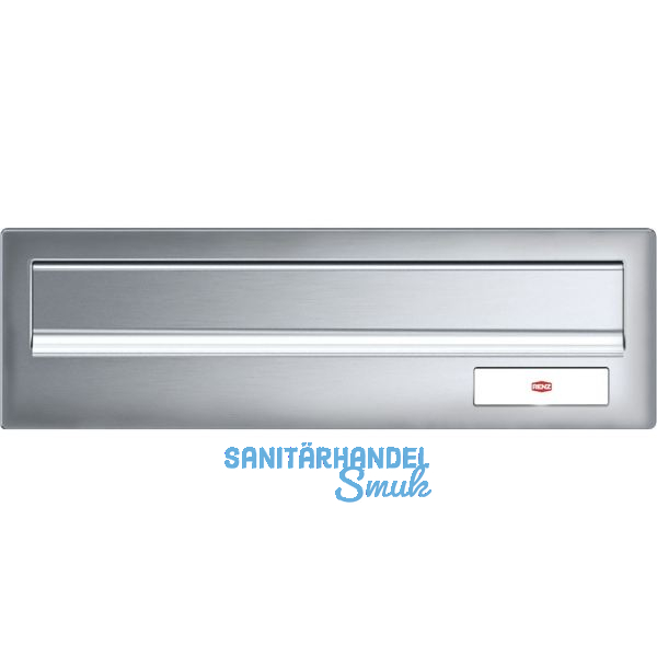 RENZ Frontplatte kombinierbar, eckig, 300 x 110 mm, Edelstahl geb�rstet