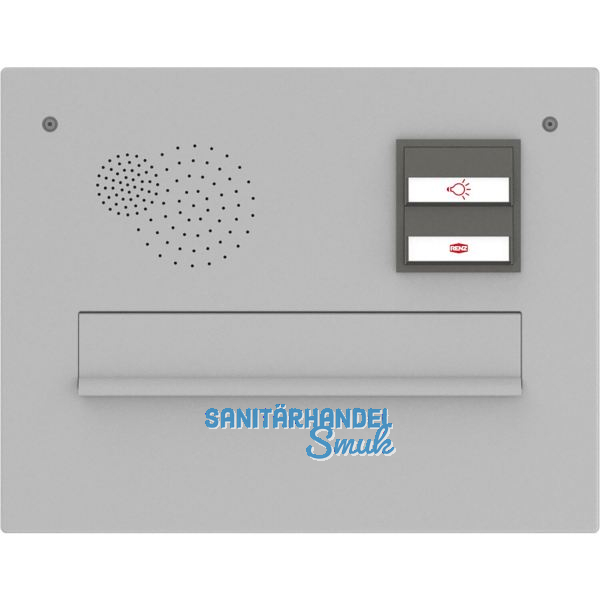 RENZ Frontplatte eckig, 360 x 280 mm, silber eloxiert