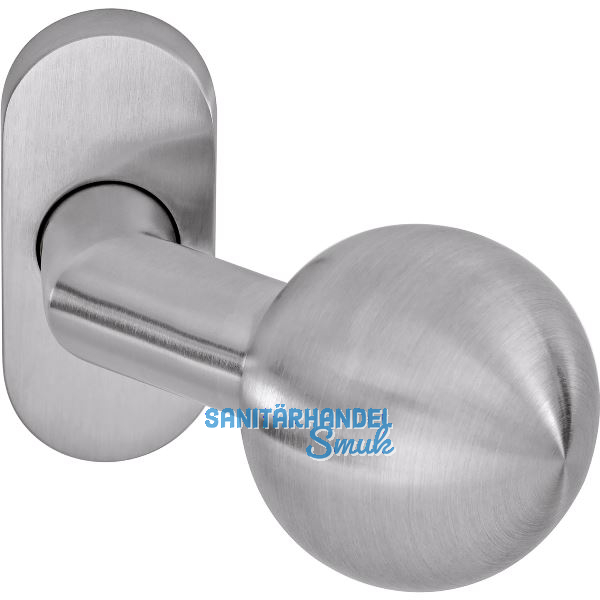 OGRO T�rknopf RENOVI 3548 VO, Rosette 30x68x10,gekr�pfter Knopf,silber eloxiert