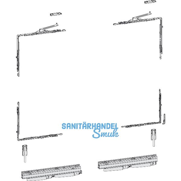 HAUTAU ATRIUM HKS 200 Z/TWIN Grundkarton, Versatz 13 mm, rechts, 200 kg